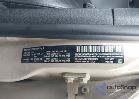 2016 Jeep Renegade Limited from USA, damaged, VIN ZACCJBDTXGPC93971